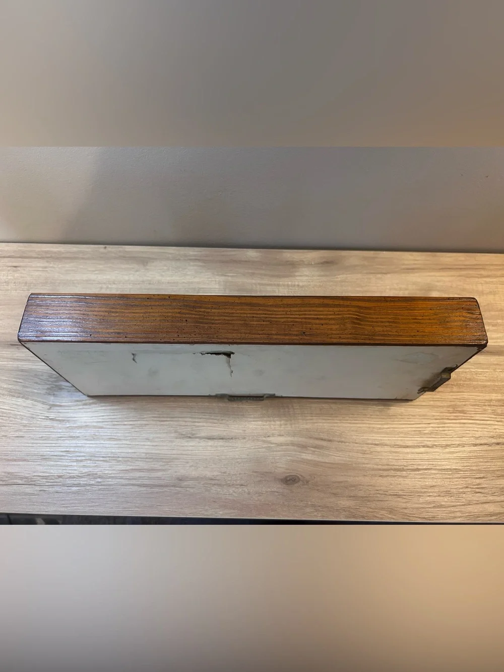 Vintage Brown Rectangular Wall Mirror